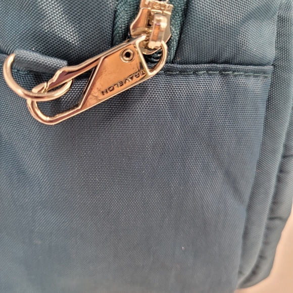 Travelon Anti-theft Small Mini Peacock Blue Backpack - Picture 4 of 14
